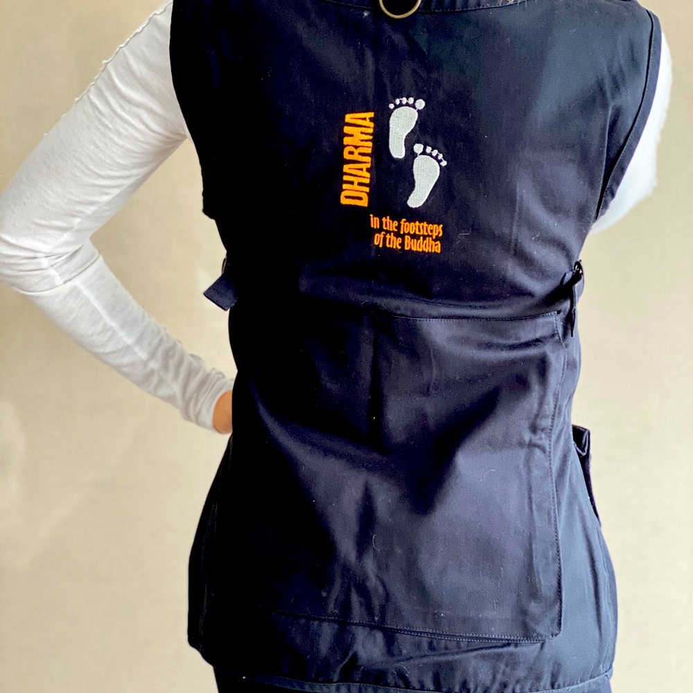 Multi pocket cotton vest